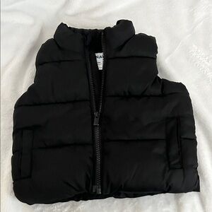 Kids Black Puffer Vest